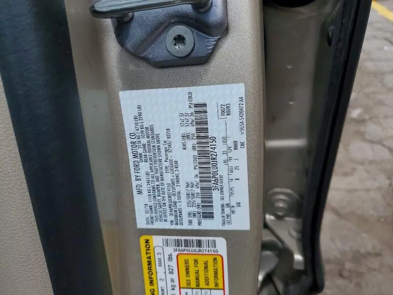 2018 FORD FUSION SE HYBRID  