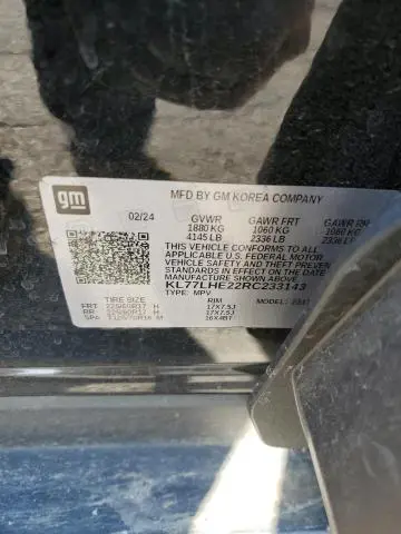 2024 CHEVROLET TRAX 1LT  