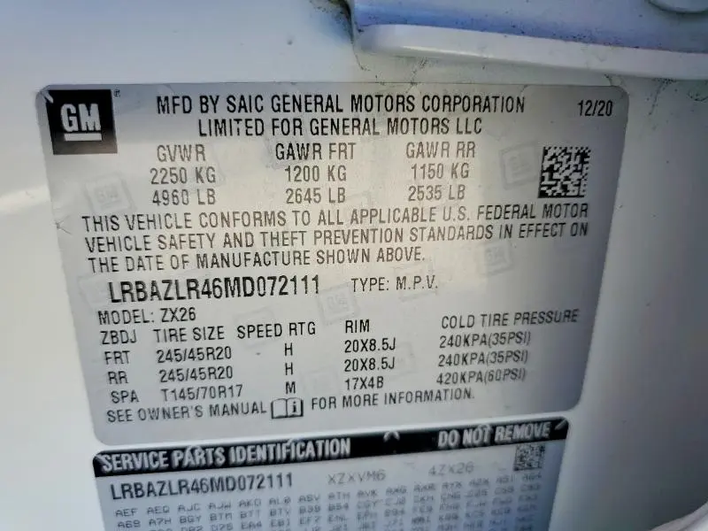 2021 BUICK ENVISION PREFERRED  