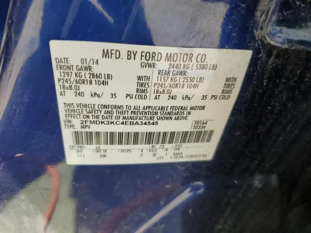2014 FORD EDGE LIMITED  