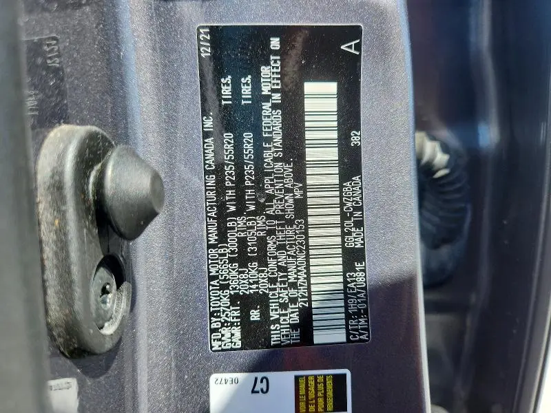 2022 LEXUS RX 350 BASE  