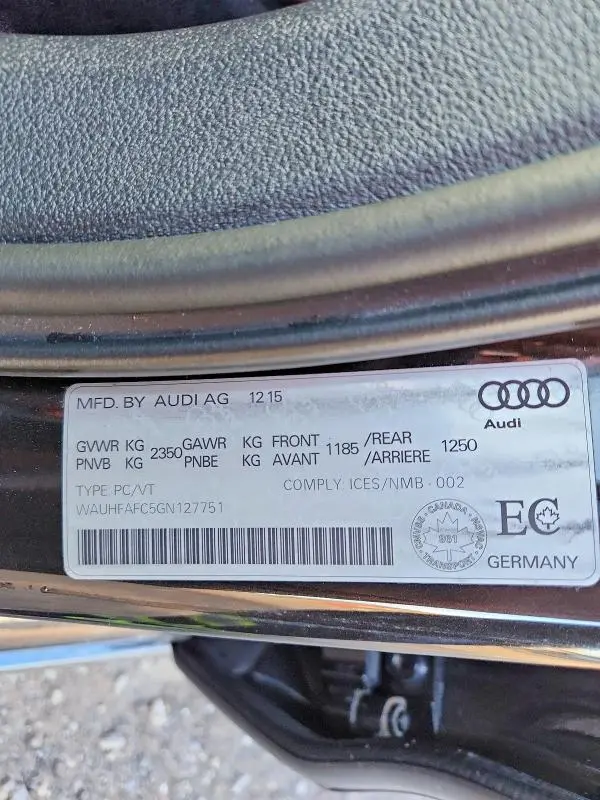 2016 AUDI A6 TECHNIK  