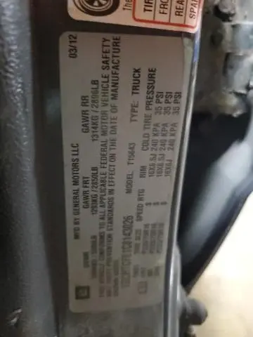 2012 CHEVROLET COLORADO LT  