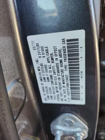 2011 HONDA ACCORD LX