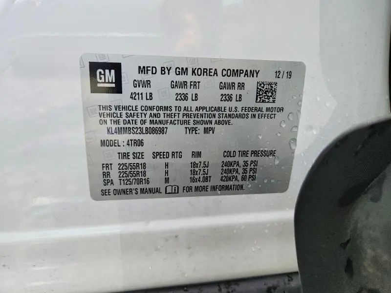 2020 BUICK ENCORE GX PREFERRED  