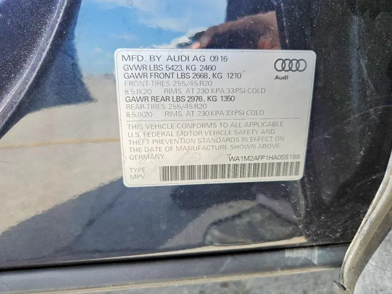 2017 AUDI Q5 PREMIUM PLUS  