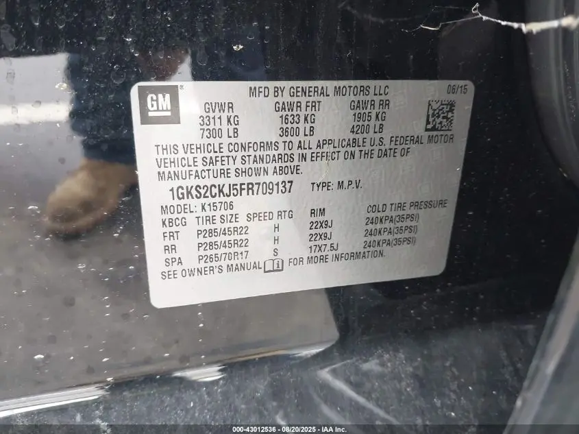 2015 GMC YUKON DENALI