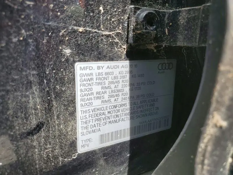 2017 AUDI Q7 PREMIUM PLUS  