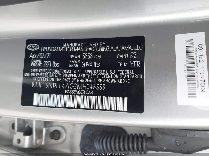 2021 HYUNDAI ELANTRA SE