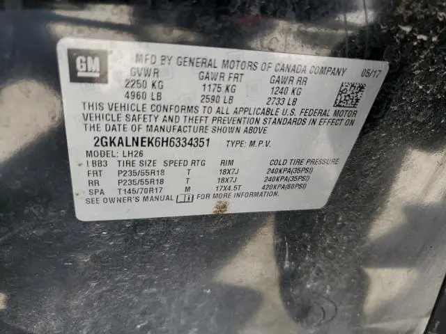 2017 GMC TERRAIN SLE  