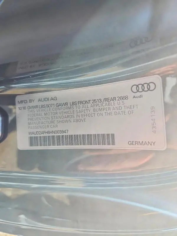 2017 AUDI A5 SPORT  