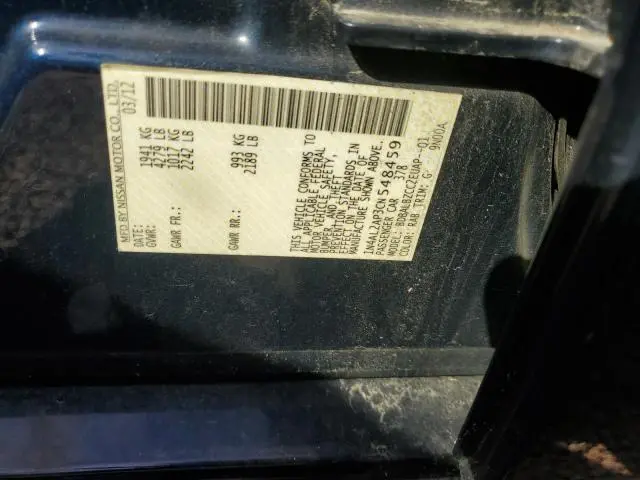 2012 NISSAN ALTIMA BASE  