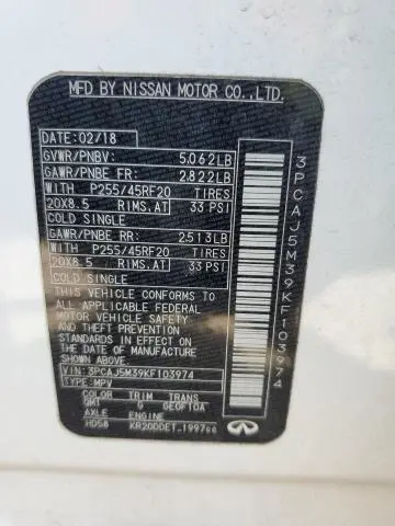 2019 INFINITI QX50 ESSENTIAL  