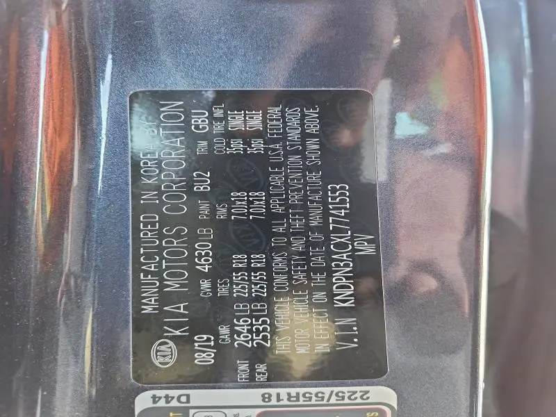 2020 KIA SPORTAGE EX  