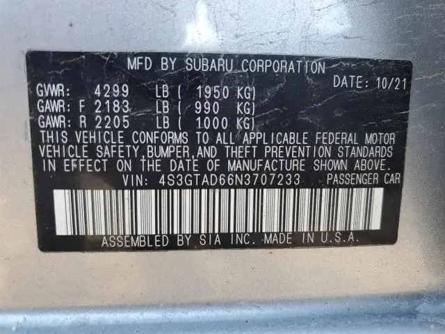 2022 SUBARU IMPREZA PREMIUM  