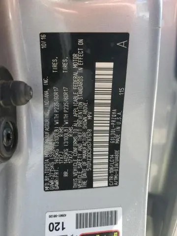 2017 TOYOTA SIENNA XLE  