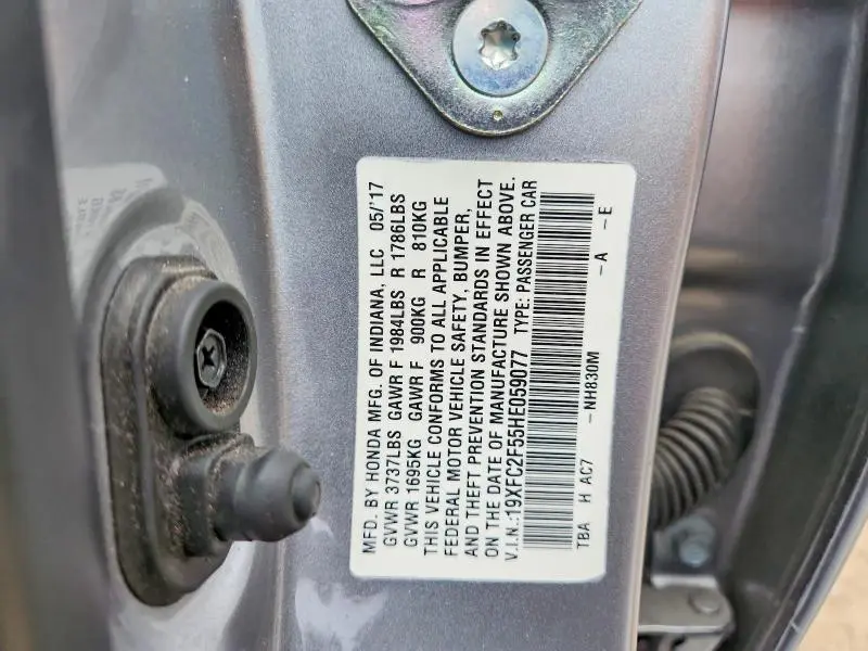 2017 HONDA CIVIC LX  