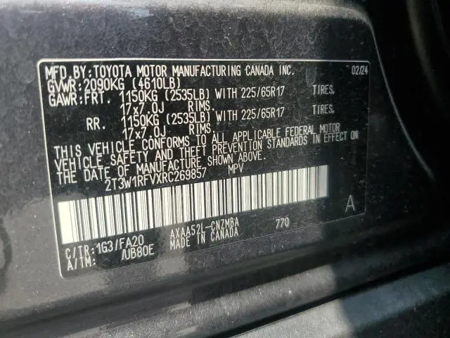 2024 TOYOTA RAV4 XLE  