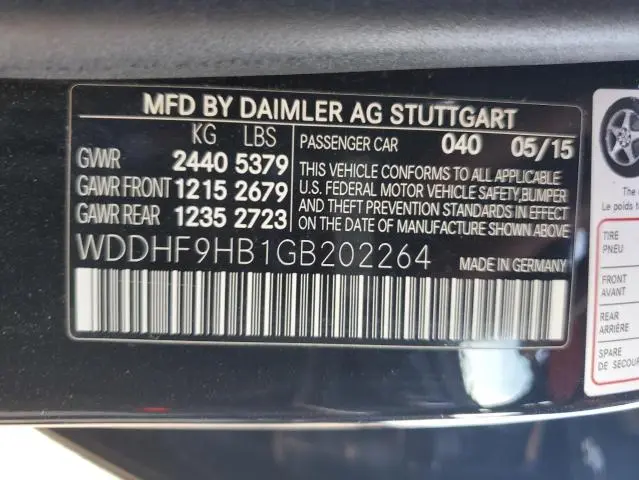 2016 MERCEDES-BENZ E 250 BLUETEC  