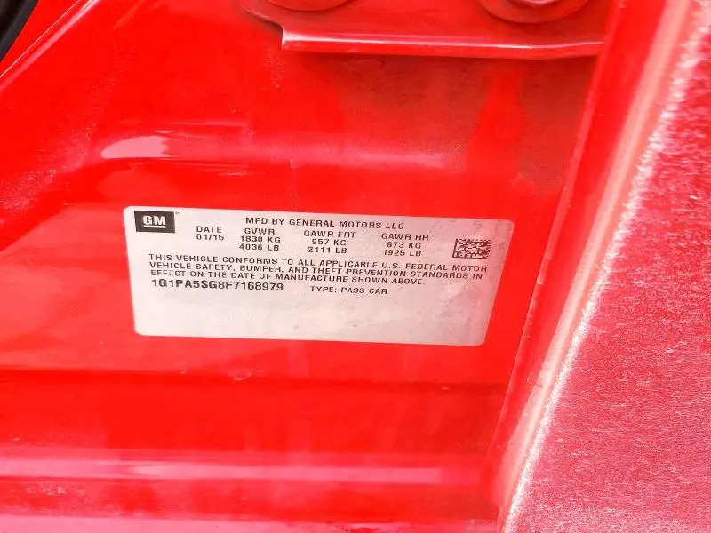 2015 CHEVROLET CRUZE LS  