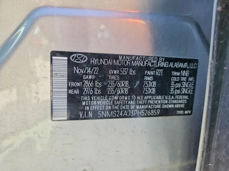 2023 HYUNDAI SANTA FE SEL  
