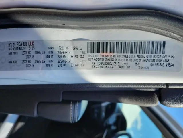 2016 JEEP CHEROKEE LATITUDE  