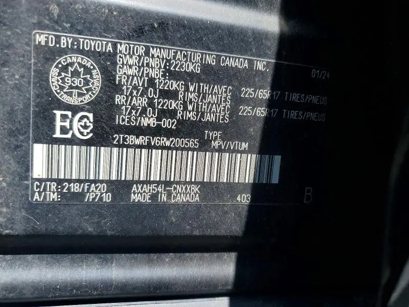 2024 TOYOTA RAV4 LE  
