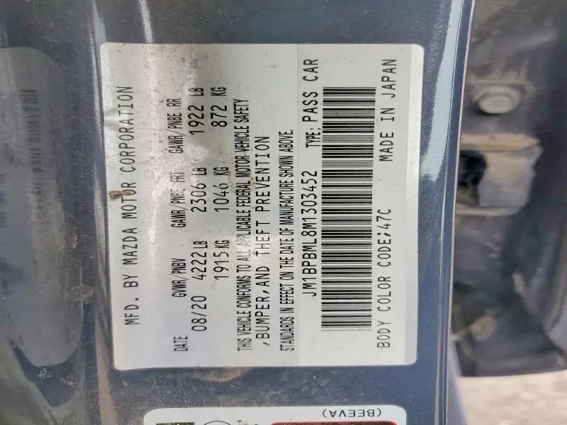 2021 MAZDA 3 PREMIUM  