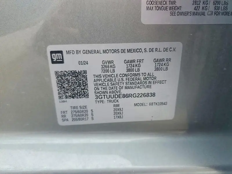 2024 GMC SIERRA K1500 SLT  