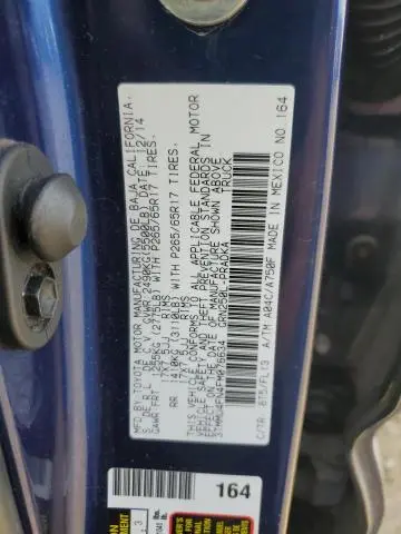 2015 TOYOTA TACOMA DOUBLE CAB LONG BED  