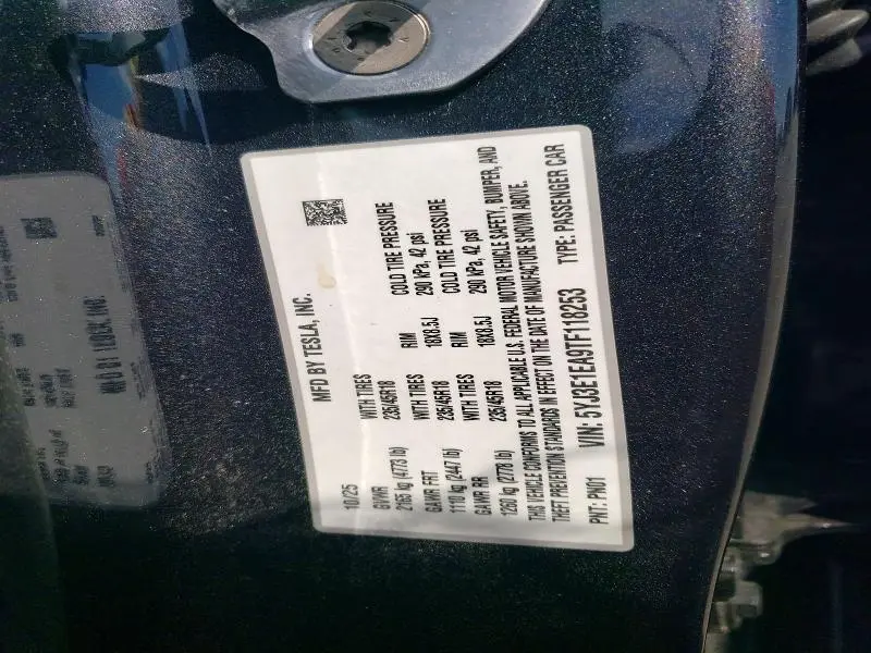2026 TESLA MODEL 3   