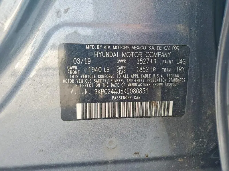 2019 HYUNDAI ACCENT SE  