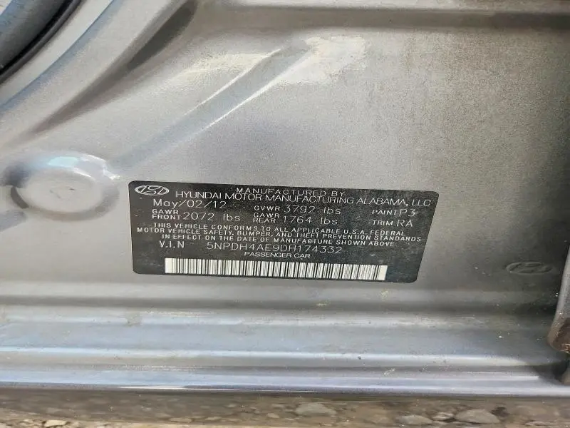 2013 HYUNDAI ELANTRA GLS  