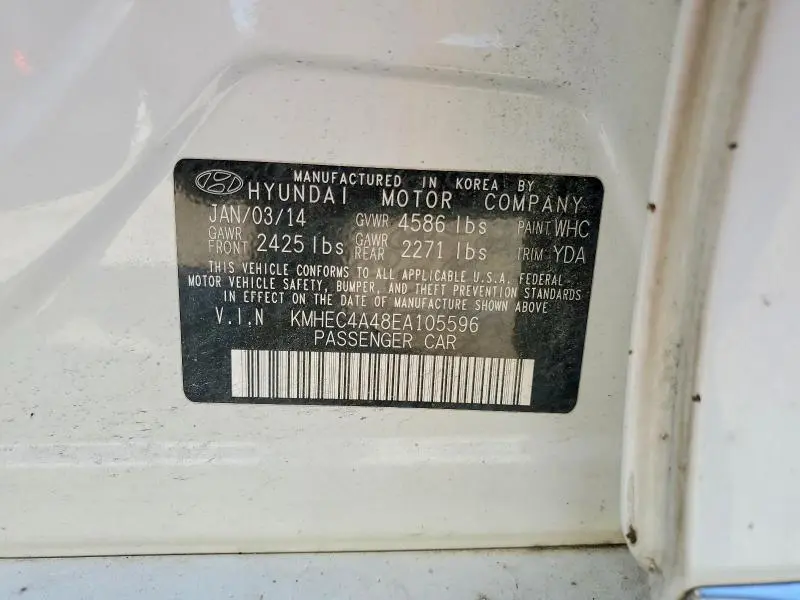 2014 HYUNDAI SONATA HYBRID  