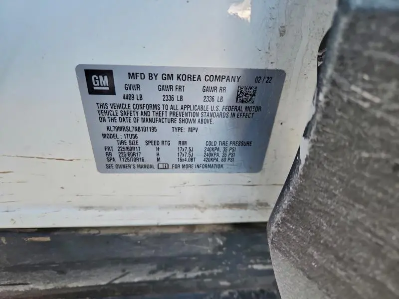 2022 CHEVROLET TRAILBLAZER LT  