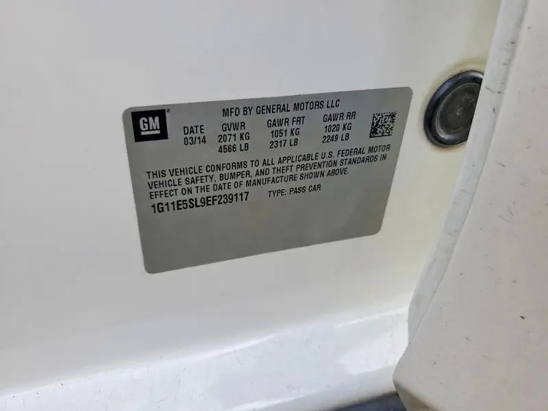 2014 CHEVROLET MALIBU 2LT  