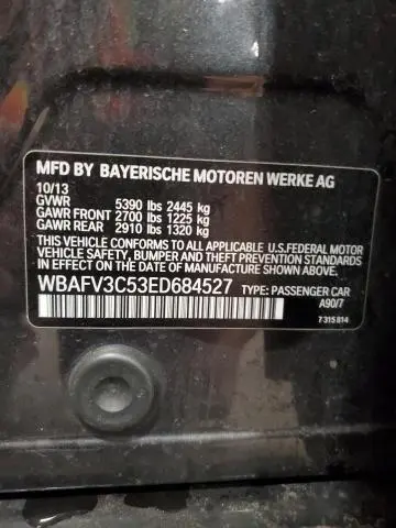 2014 BMW 535 D XDRIVE  