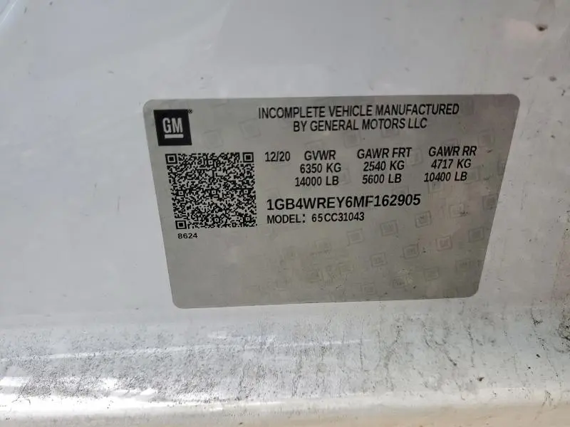 2021 CHEVROLET SILVERADO C3500  