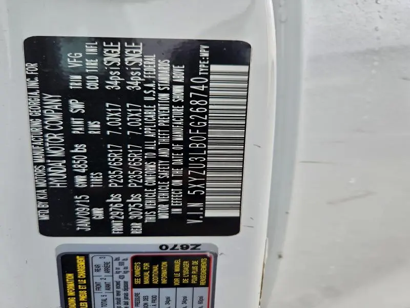 2015 HYUNDAI SANTA FE SPORT   