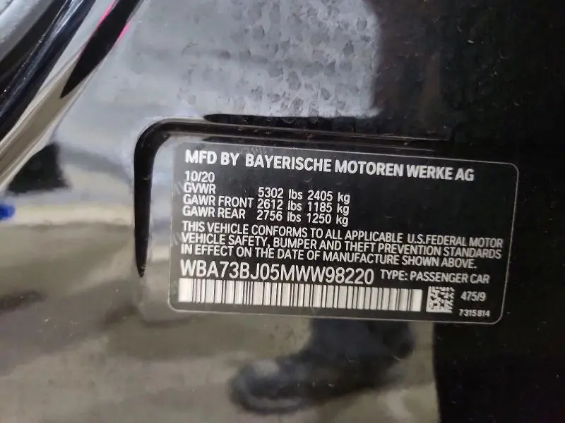 2021 BMW 540 XI  