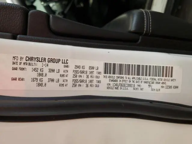 2014 JEEP GRAND CHEROKEE LIMITED  