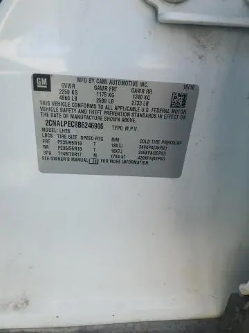 2011 CHEVROLET EQUINOX LT  