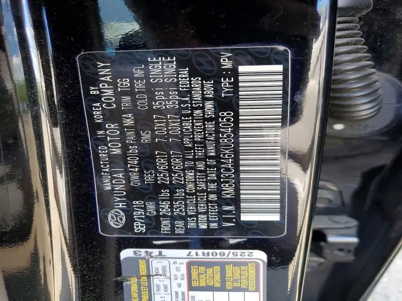 2019 HYUNDAI TUCSON VALUE  