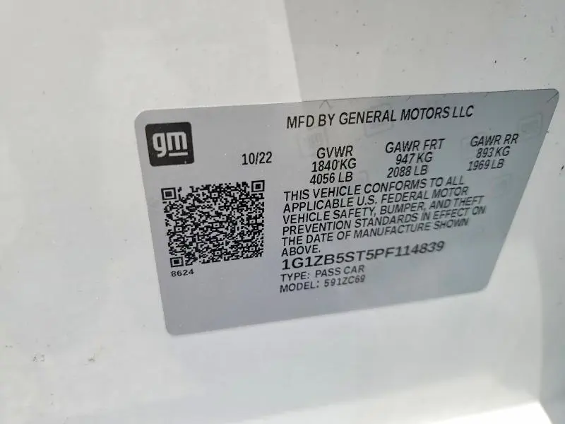 2023 CHEVROLET MALIBU LS  