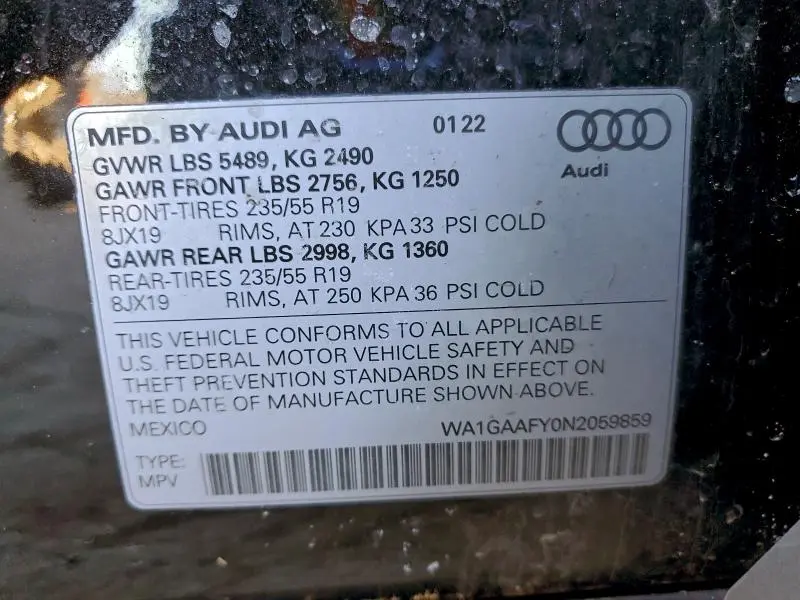 2022 AUDI Q5 PREMIUM 45  