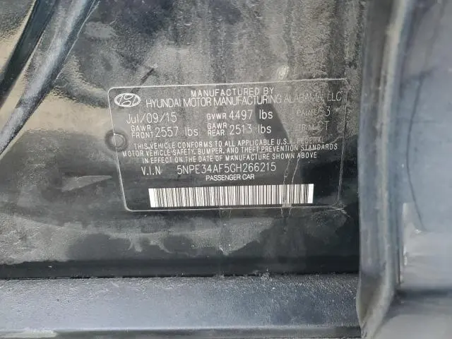 2016 HYUNDAI SONATA SPORT  