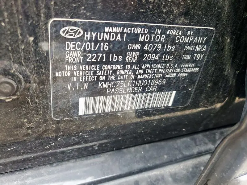 2017 HYUNDAI IONIQ SEL  