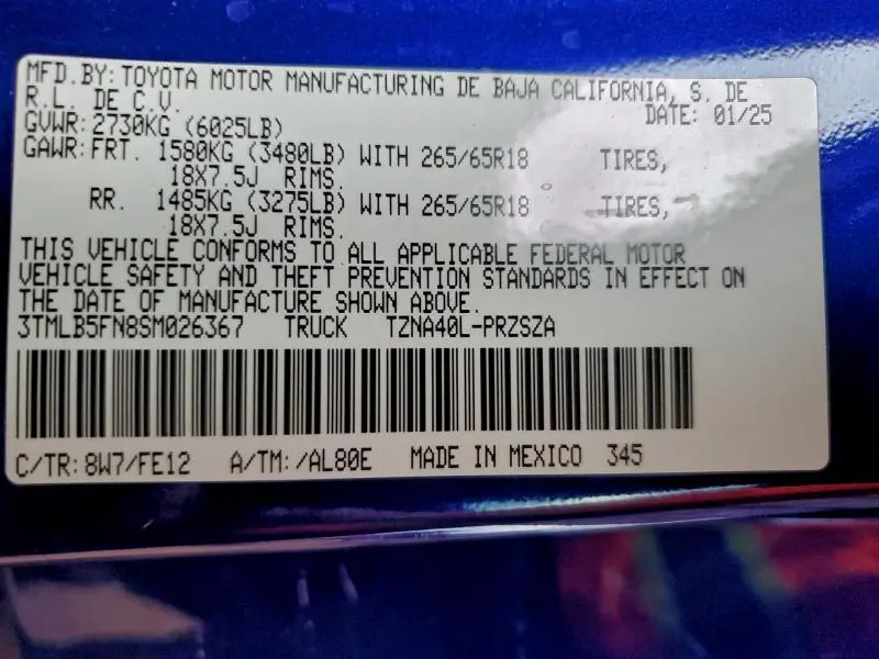 2025 TOYOTA TACOMA DOUBLE CAB  