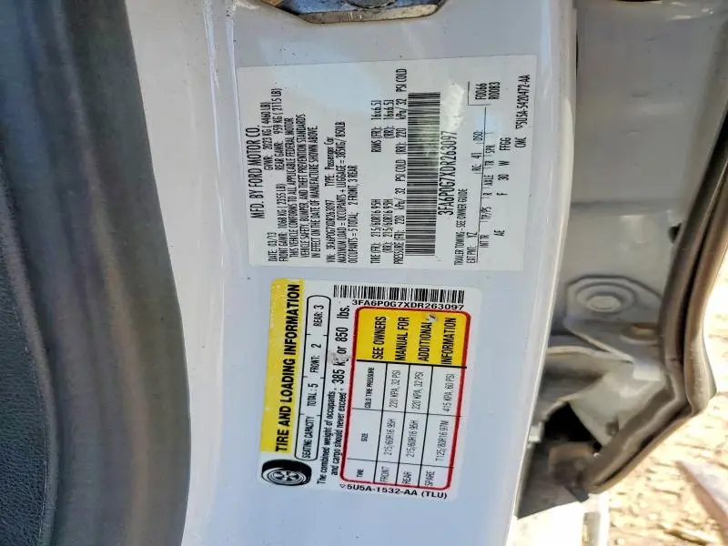 2013 FORD FUSION S  