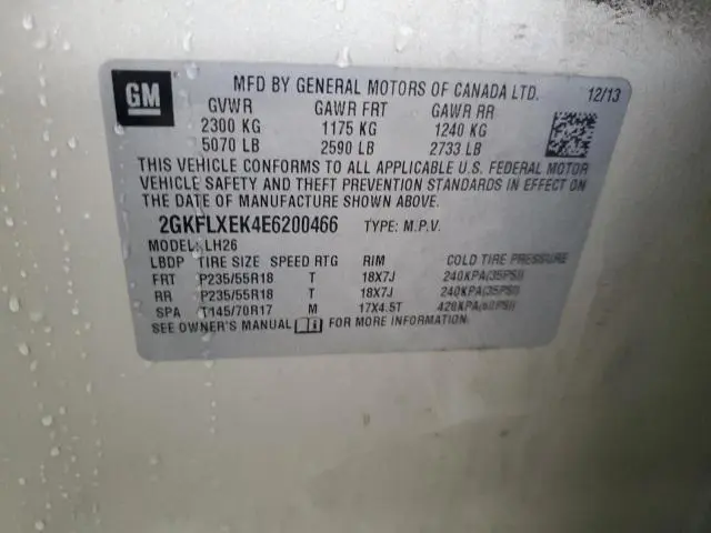 2014 GMC TERRAIN SLT  